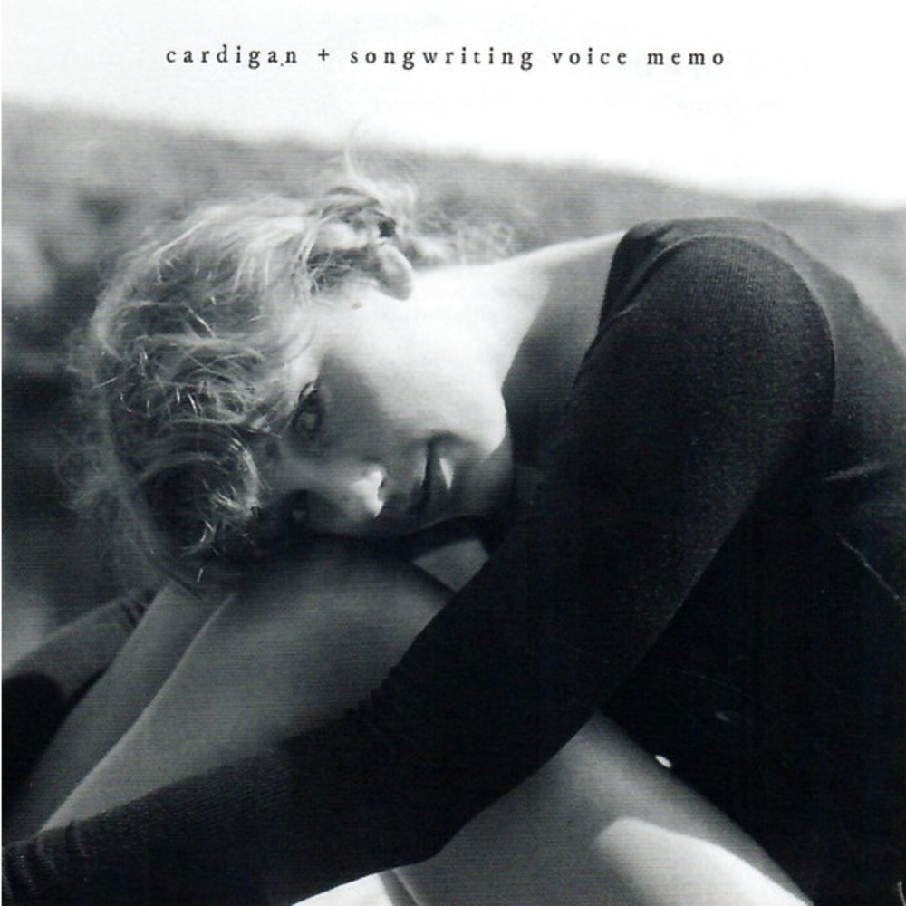 Cardigan + Songwriting voice memo CD